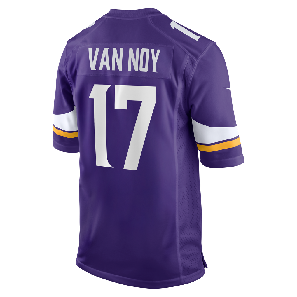 Men's Minnesota Vikings Kyle Van Noy Nike Purple Team Game Jersey - Image 6