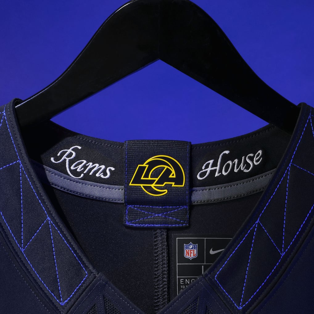 Men's Los Angeles Rams Kyren Williams Nike Dark Blue Rivalries Collection Stitched Limited Jersey - Image 5