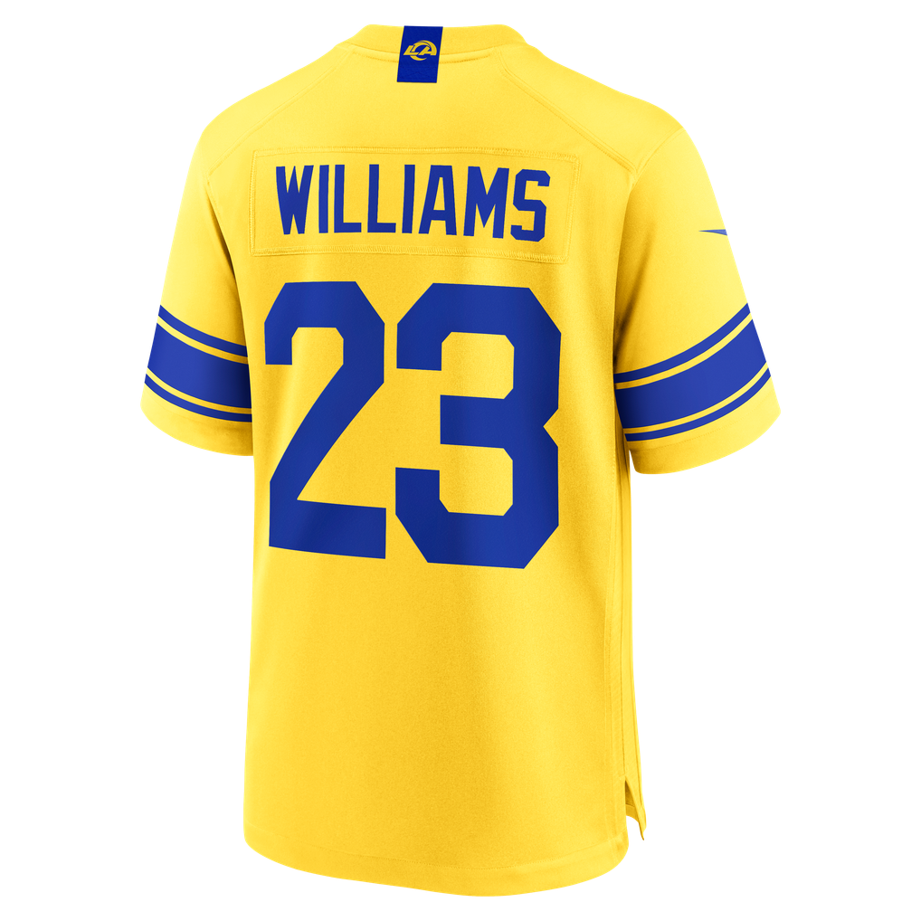 Men's Los Angeles Rams Kyren Williams Nike Classic Sol Game Jersey - Image 4