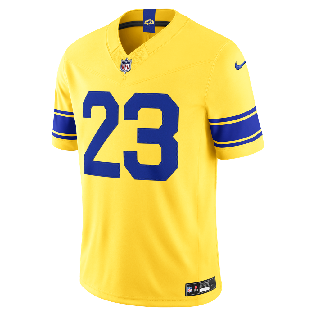 Men's Los Angeles Rams Kyren Williams Nike Classic Sol Vapor F.U.S.E. Stitched Limited Jersey - Image 3