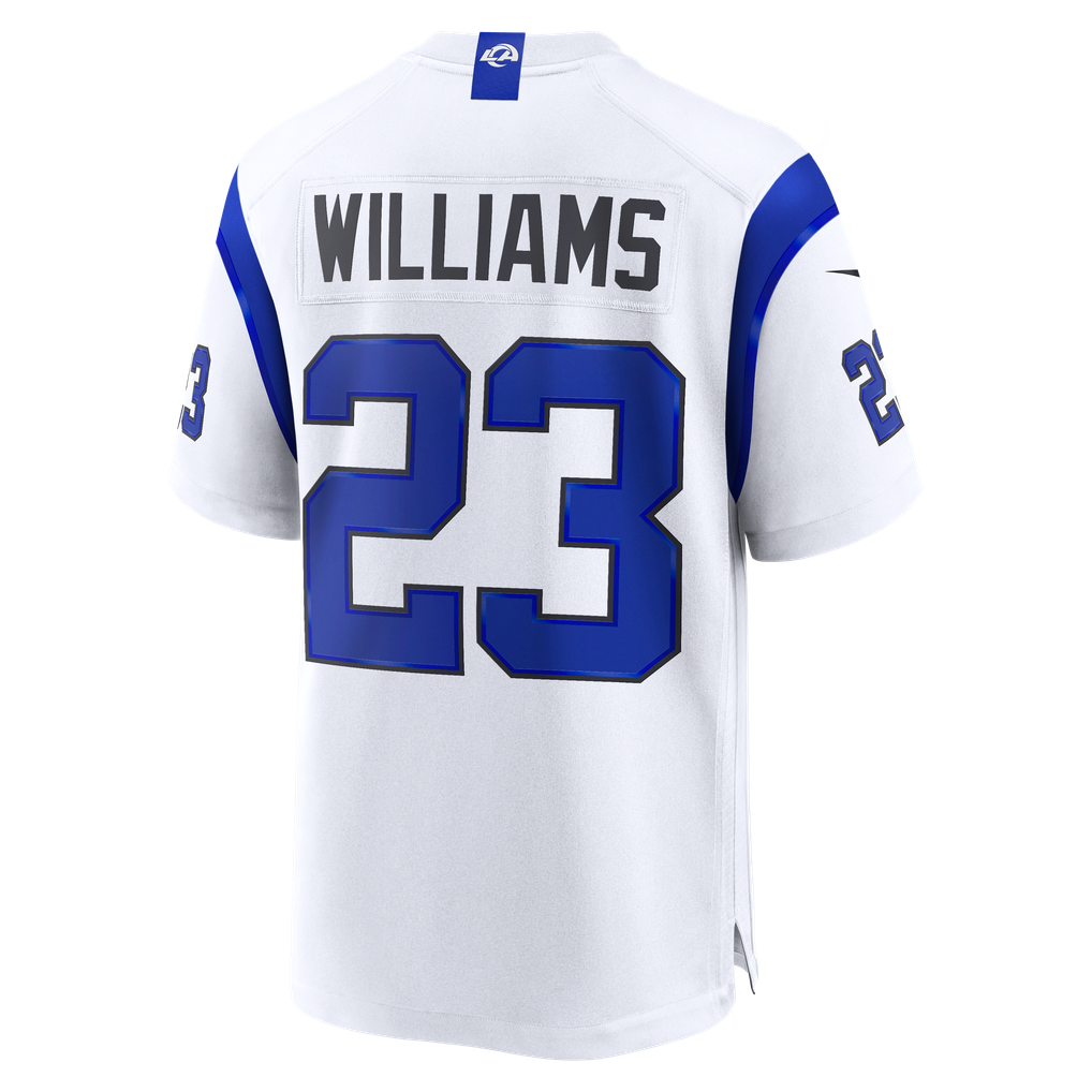 Men's Los Angeles Rams Kyren Williams Nike Fearsome White Game Jersey - Image 4