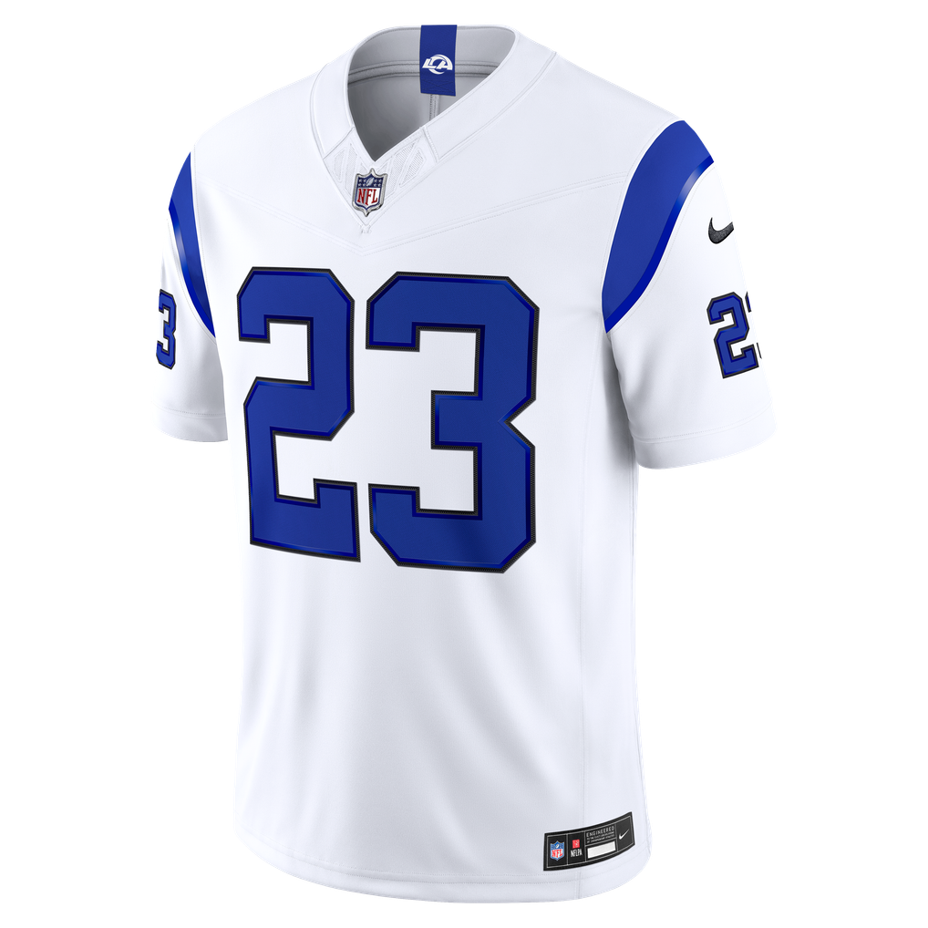 Men's Los Angeles Rams Kyren Williams Nike Fearsome White Vapor F.U.S.E. Stitched Limited Jersey - Image 3