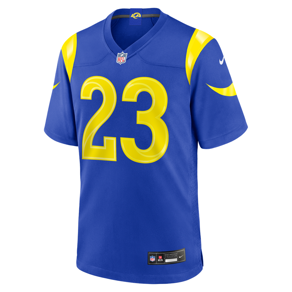 Men's Los Angeles Rams Kyren Williams Nike Royal Team Game Player Jersey - Image 3