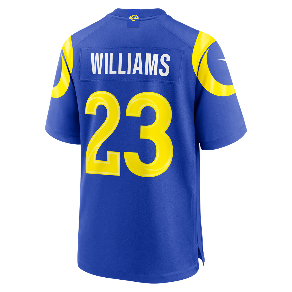 Men's Los Angeles Rams Kyren Williams Nike Royal Team Game Player Jersey - Image 4