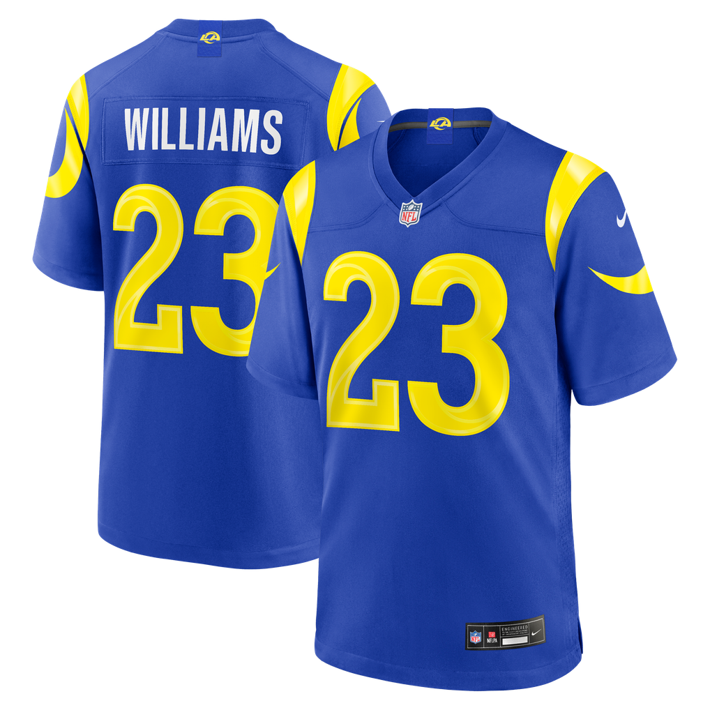 Men's Los Angeles Rams Kyren Williams Nike Royal Team Game Player Jersey - Image 1
