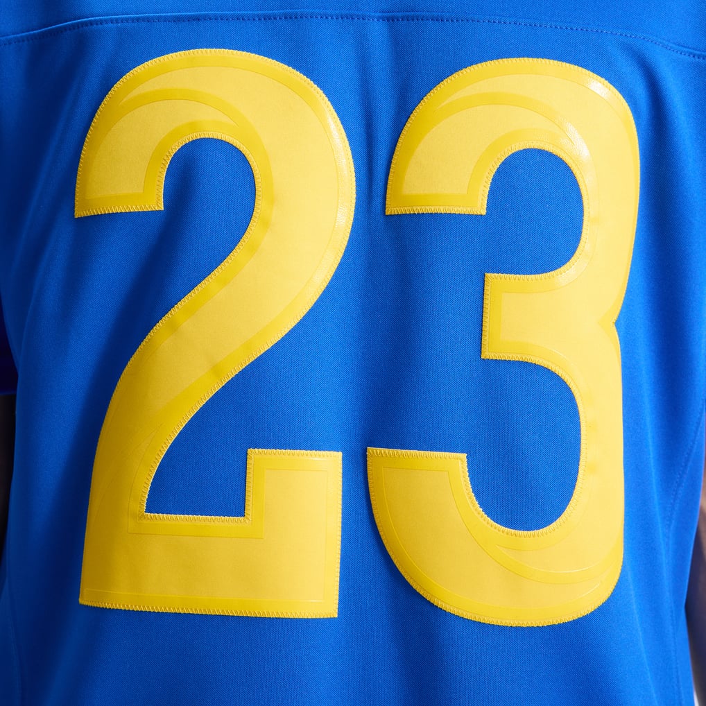 Men's Los Angeles Rams Kyren Williams Nike Royal Team Vapor F.U.S.E. Stitched Limited Jersey - Image 11