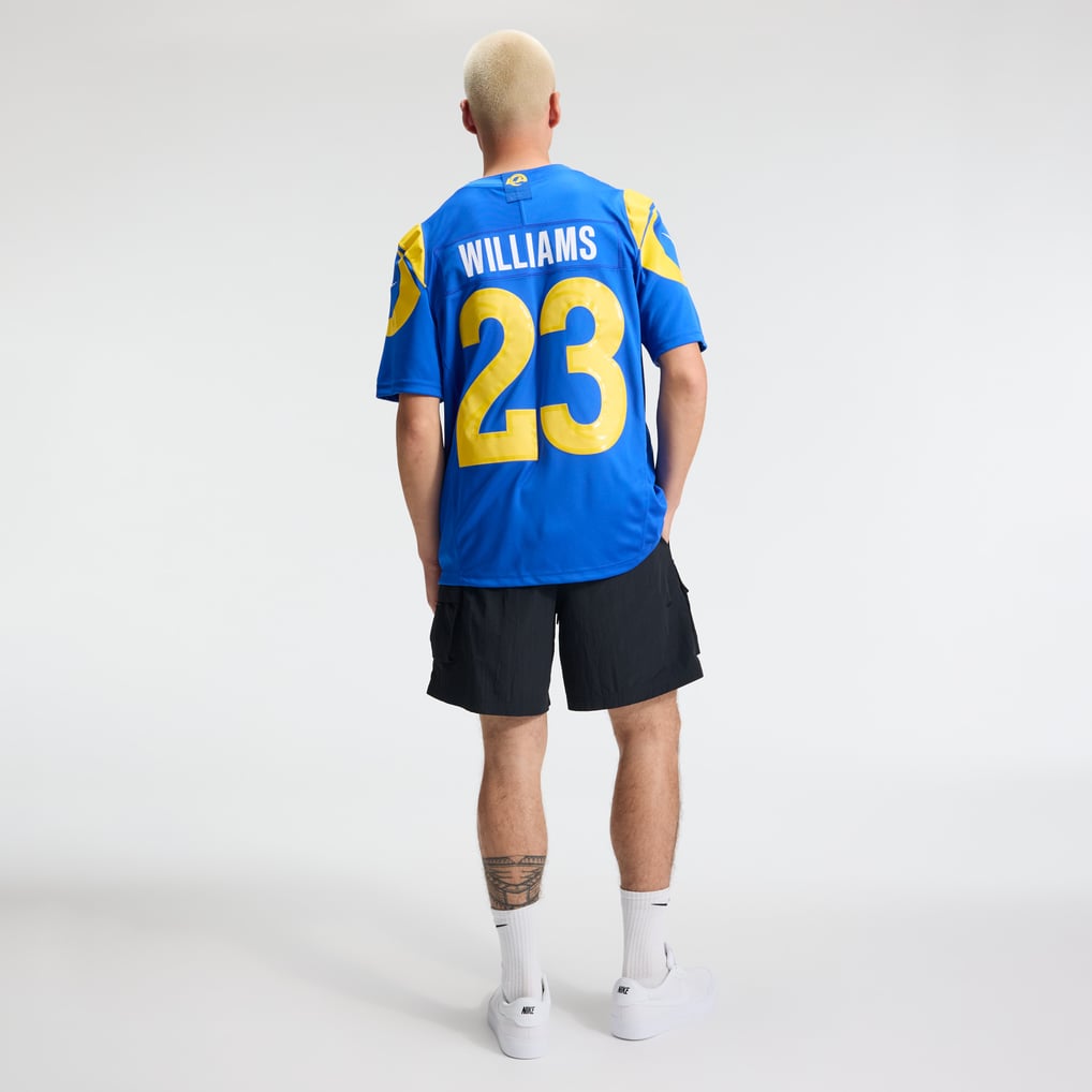 Men's Los Angeles Rams Kyren Williams Nike Royal Team Vapor F.U.S.E. Stitched Limited Jersey - Image 6