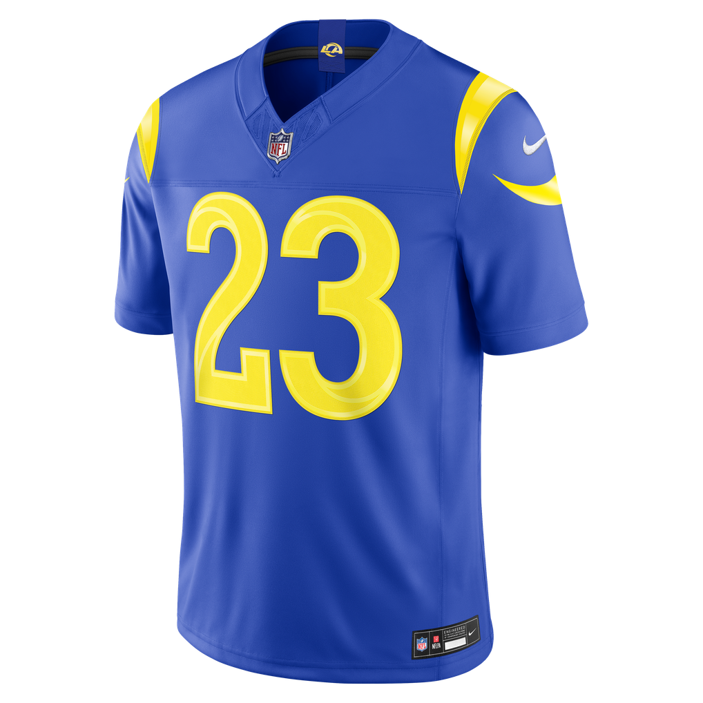 Men's Los Angeles Rams Kyren Williams Nike Royal Team Vapor F.U.S.E. Stitched Limited Jersey - Image 7