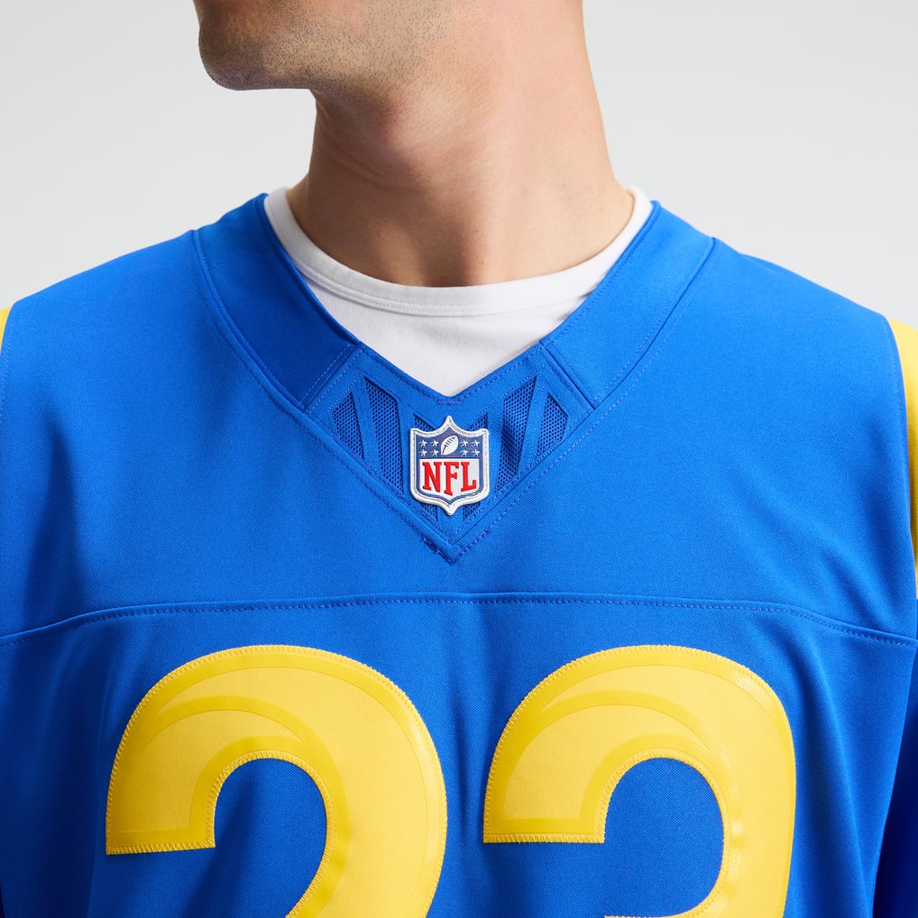 Men's Los Angeles Rams Kyren Williams Nike Royal Team Vapor F.U.S.E. Stitched Limited Jersey - Image 9