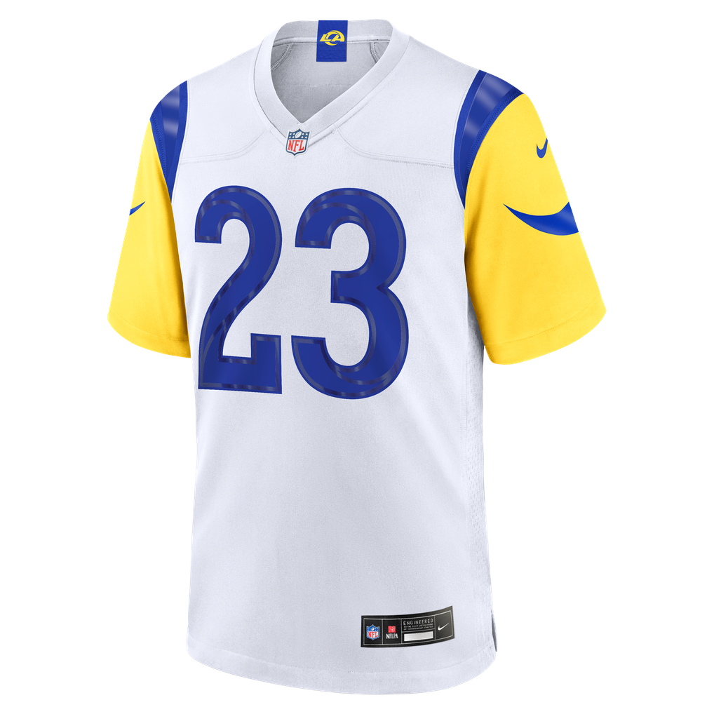 Men's Los Angeles Rams Kyren Williams Nike White White Game Player Jersey - Image 3