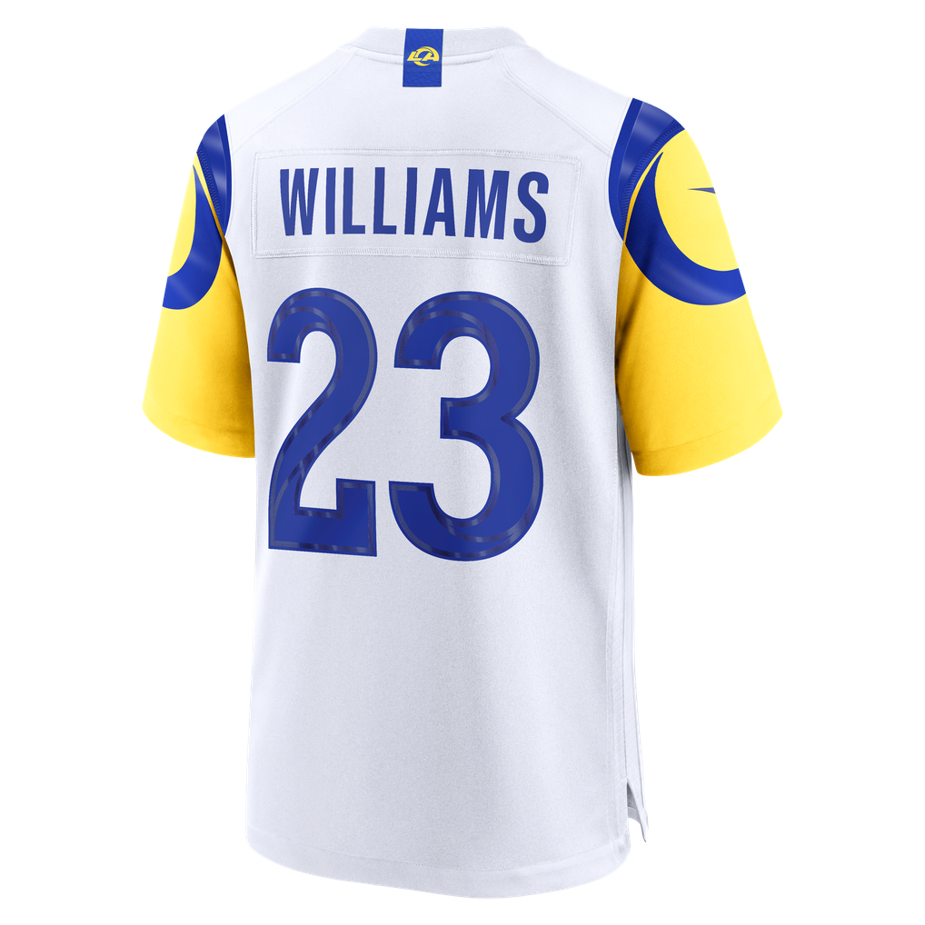 Men's Los Angeles Rams Kyren Williams Nike White White Game Player Jersey - Image 4