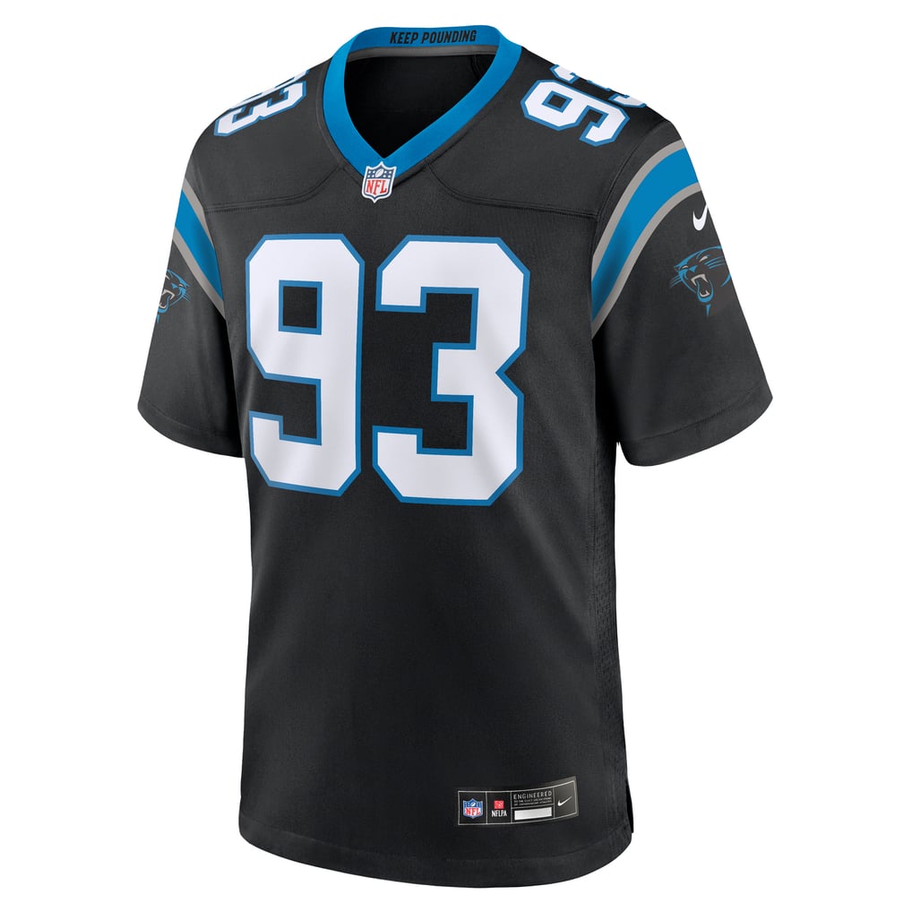 Men's Carolina Panthers LaBryan Ray Nike Black Team Game Jersey - Image 3