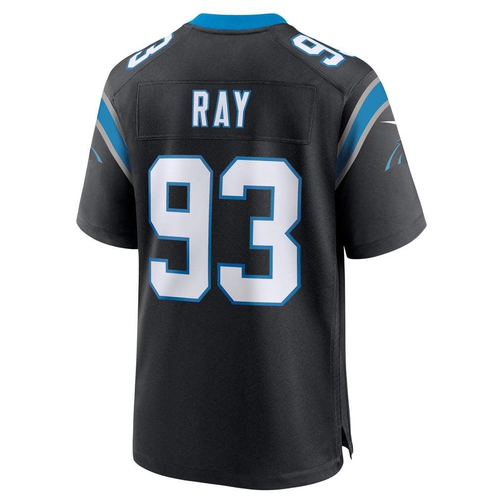 Men's Carolina Panthers LaBryan Ray Nike Black Team Game Jersey - Image 4