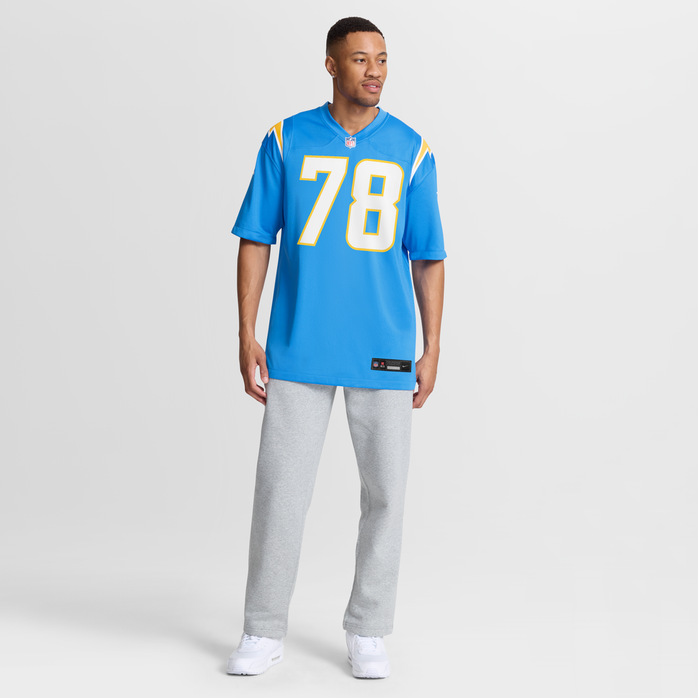 Men's Los Angeles Chargers Laekin Vakalahi Nike Powder Blue Team Game Jersey - Image 3