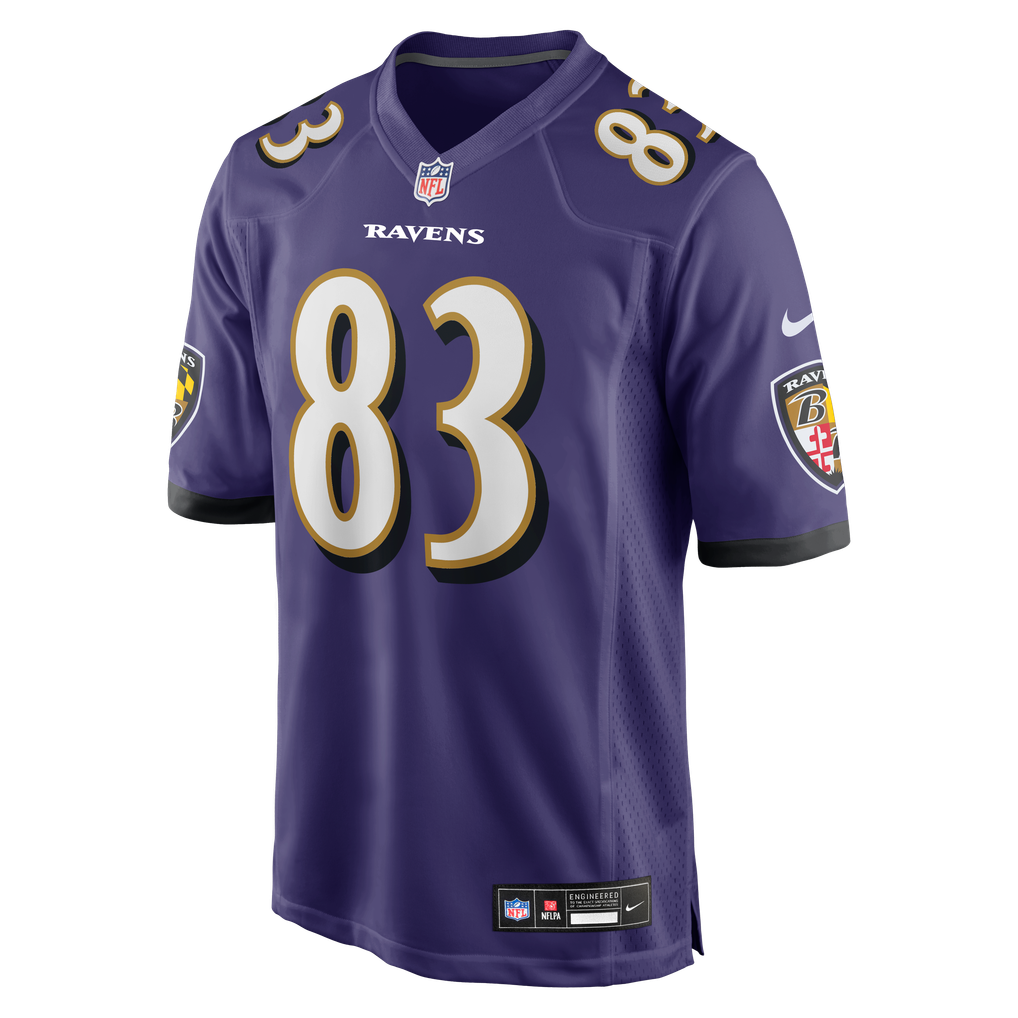 Men's Baltimore Ravens LaJohntay Wester Nike Purple Team Game Jersey