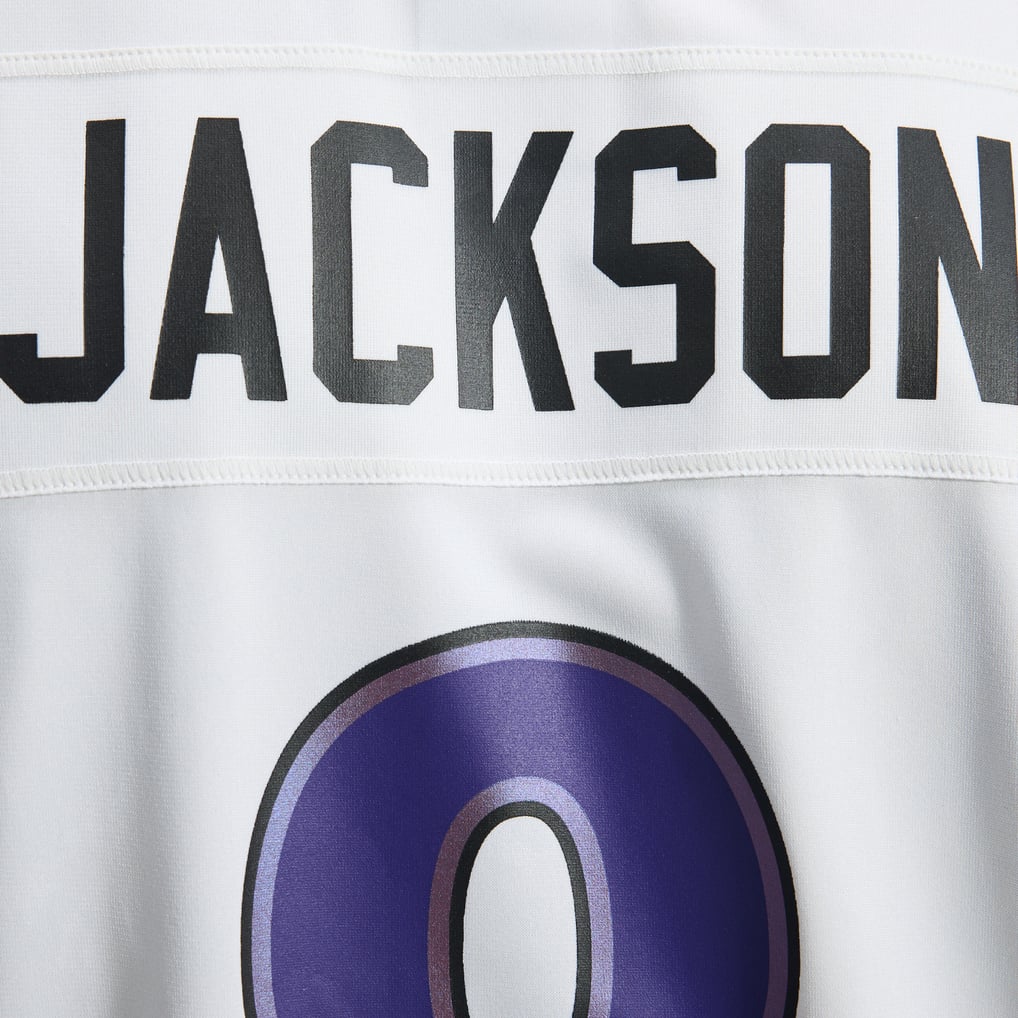 Men's Baltimore Ravens Lamar Jackson Nike White Game Jersey