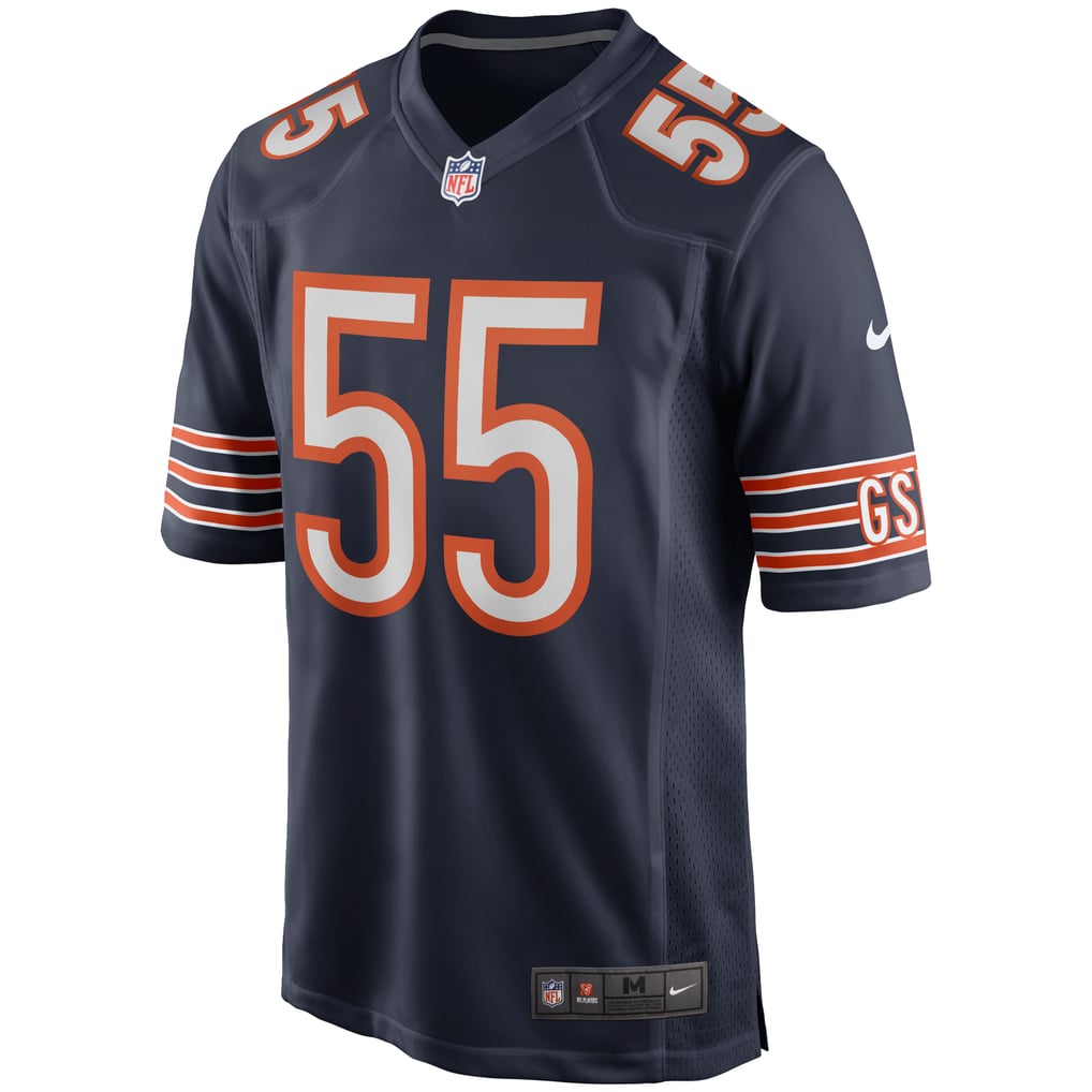 Men's Chicago Bears Lance Briggs Nike Navy Game Retired Player Jersey - Image 3