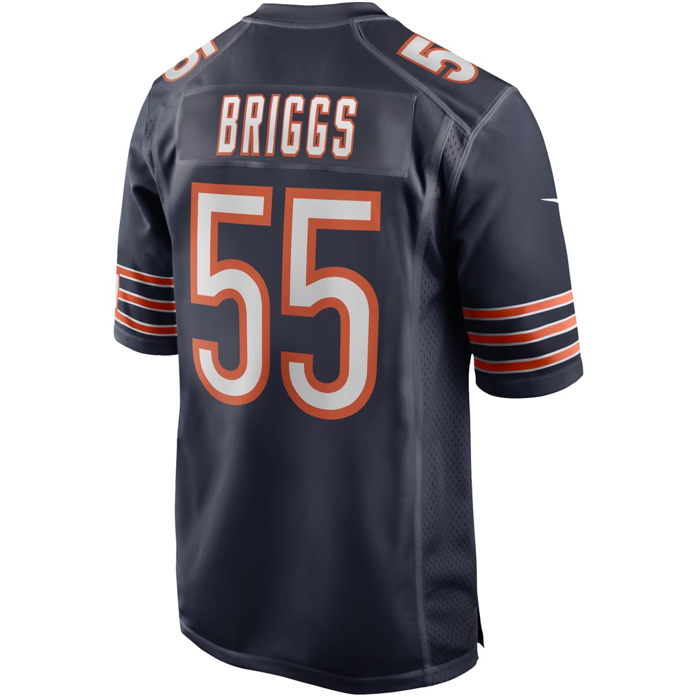 Men's Chicago Bears Lance Briggs Nike Navy Game Retired Player Jersey - Image 4