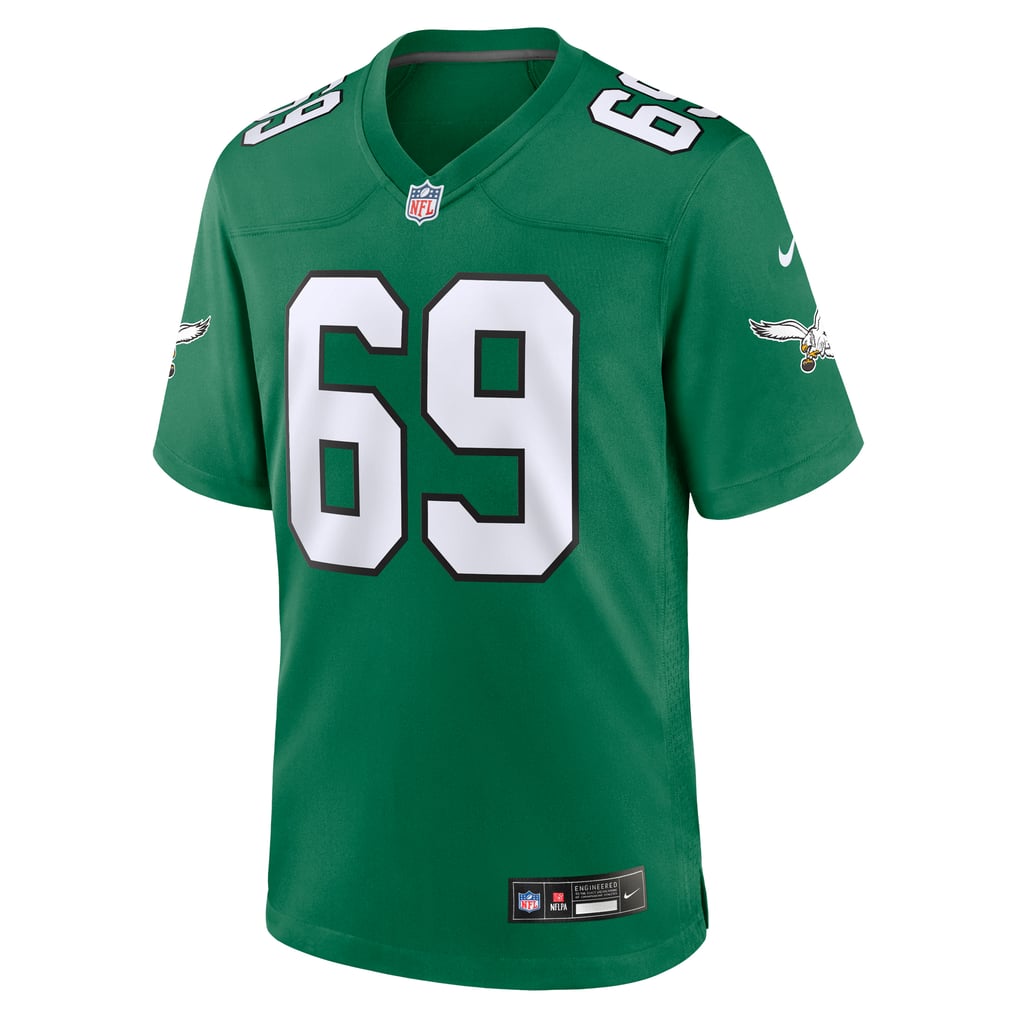 Men's Philadelphia Eagles Landon Dickerson Nike Kelly Green Alternate Game Jersey - Image 3