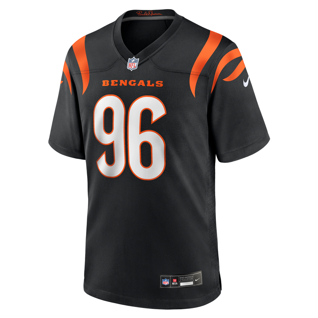 Men's Cincinnati Bengals Landon Robinson Nike Black Team Game Jersey - Image 5