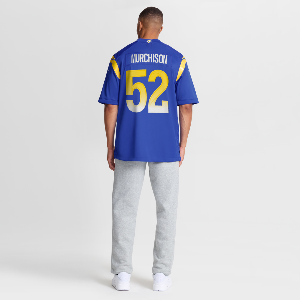 Men's Los Angeles Rams Larrell Murchison Nike  Royal Team Game Jersey - Image 9