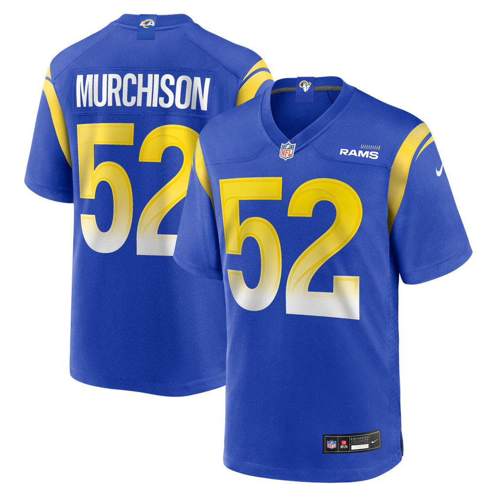 Men's Los Angeles Rams Larrell Murchison Nike  Royal Team Game Jersey - Image 2
