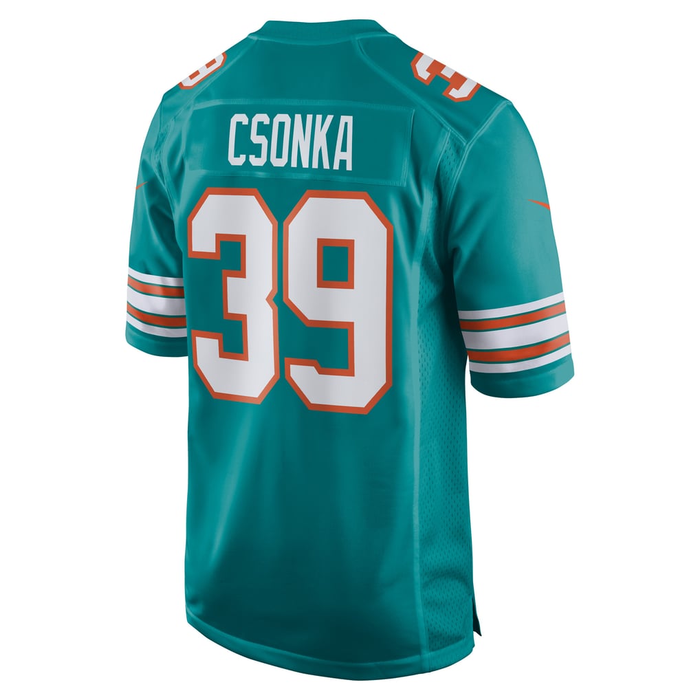 Men's Miami Dolphins Larry Csonka Nike Aqua Retired Player Jersey - Image 4