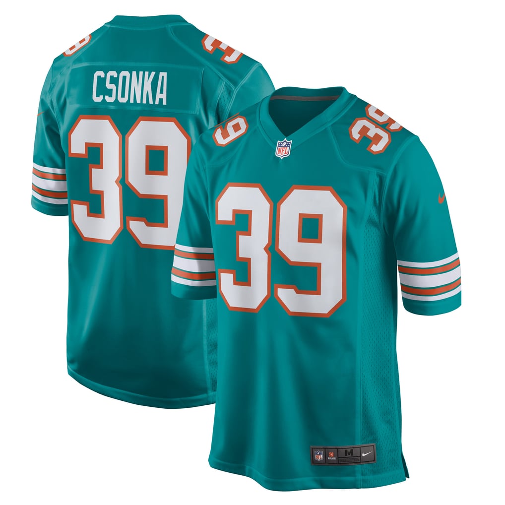 Men's Miami Dolphins Larry Csonka Nike Aqua Retired Player Jersey - Image 1