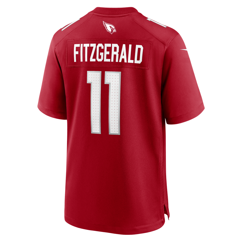 Men's Arizona Cardinals Larry Fitzgerald Nike  Cardinal Team Retired Game Jersey - Image 4