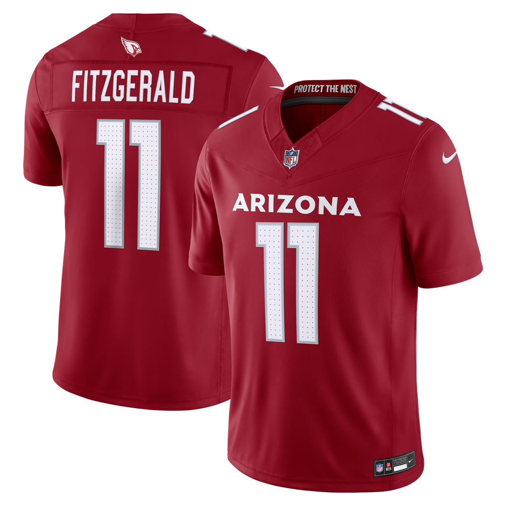 Men's Arizona Cardinals Larry Fitzgerald Nike Cardinal Vapor F.U.S.E. Stitched Retired Limited Jersey - Image 1