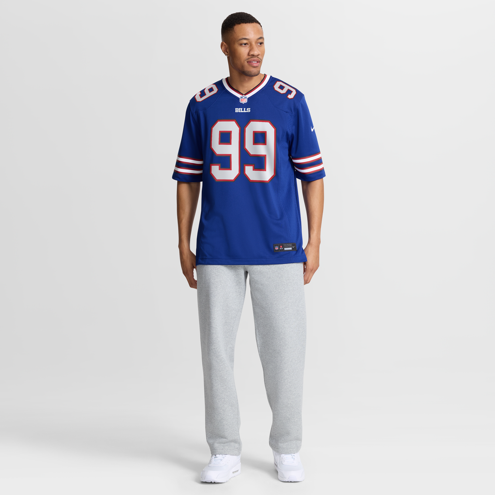 Men's Buffalo Bills Larry Ogunjobi Nike  Royal Team Game Jersey - Image 8