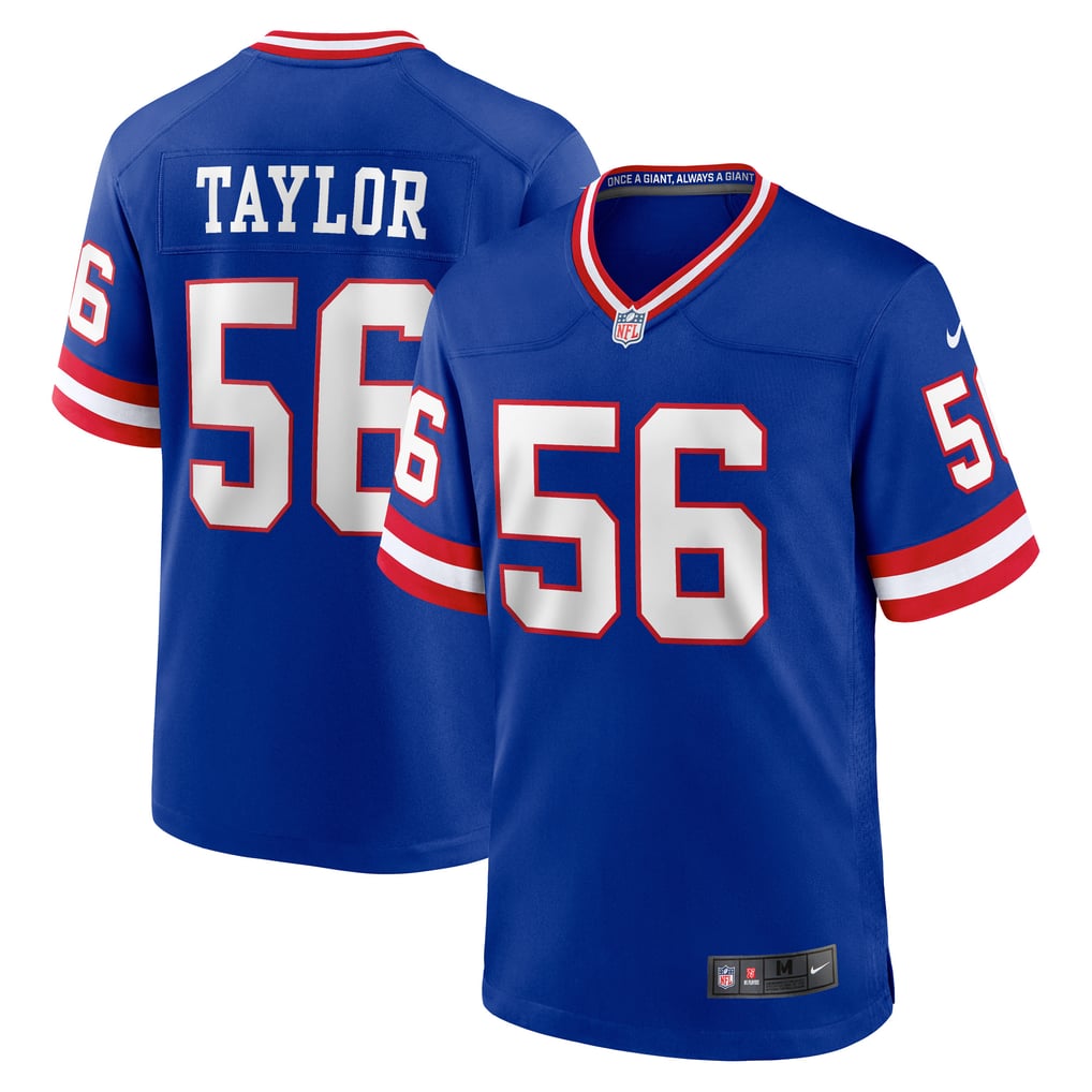 Men's New York Giants Lawrence Taylor Nike Royal Classic Retired Player Game Jersey - Image 1