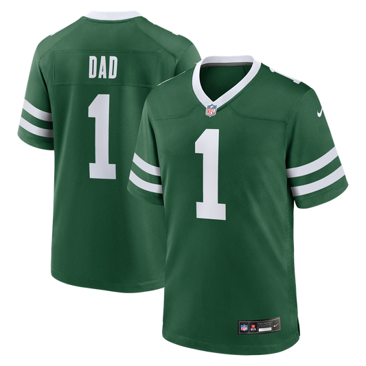 Men's New York Jets  Nike Legacy Green #1 Dad Game Jersey - Image 1