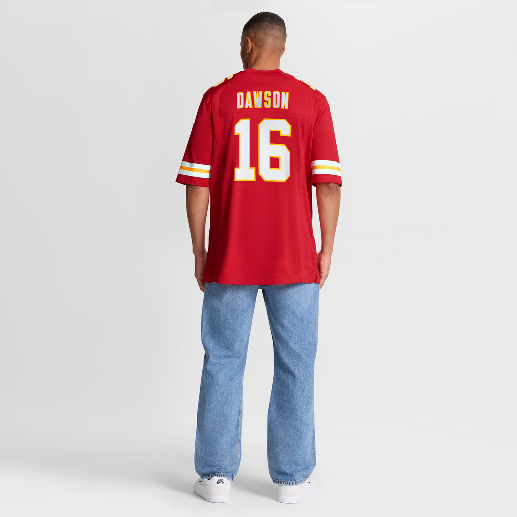 Men's Kansas City Chiefs Len Dawson Nike Red Game Retired Player Jersey - Image 9