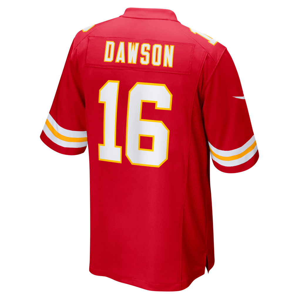Men's Kansas City Chiefs Len Dawson Nike Red Game Retired Player Jersey - Image 4