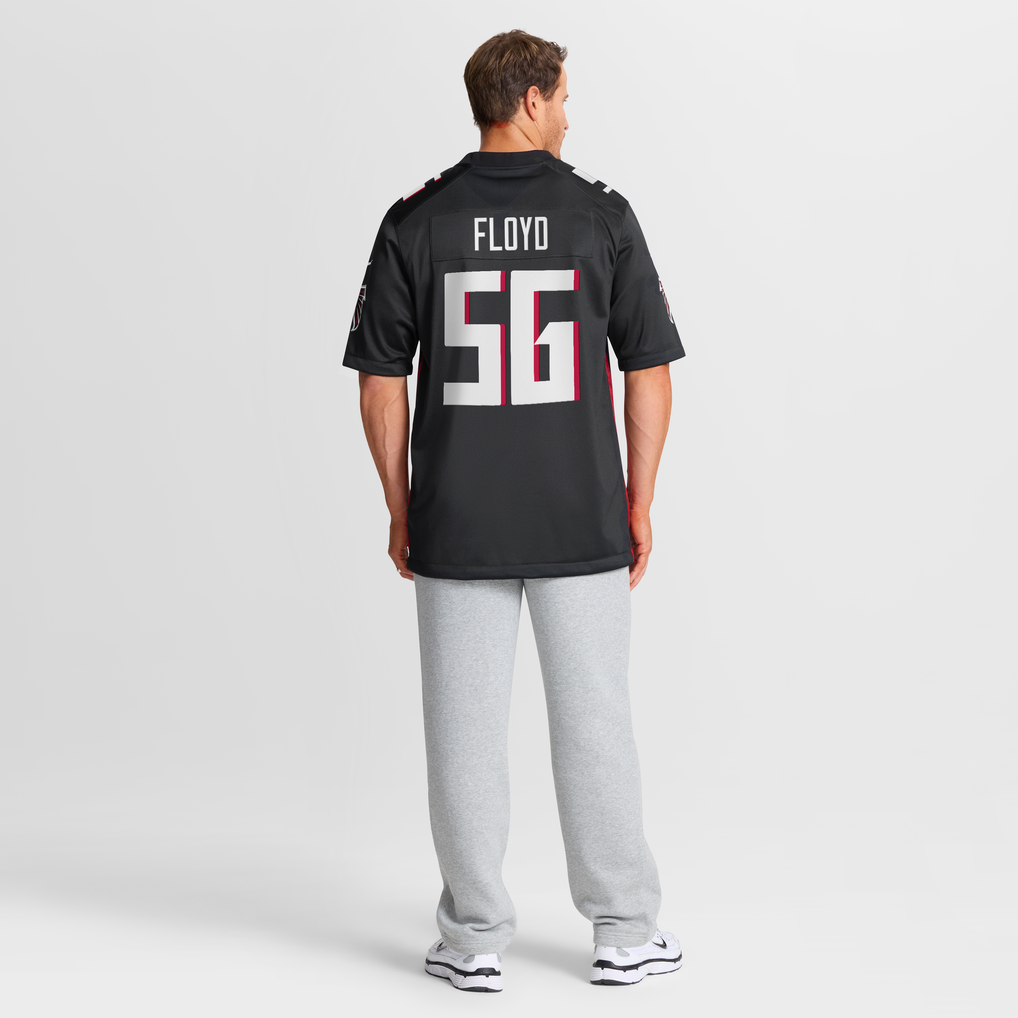 Men's Atlanta Falcons Leonard Floyd Nike Black Team Game Jersey