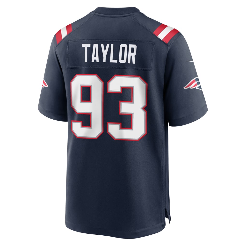 Men's New England Patriots Leonard Taylor Nike Navy Team Game Jersey - Image 6
