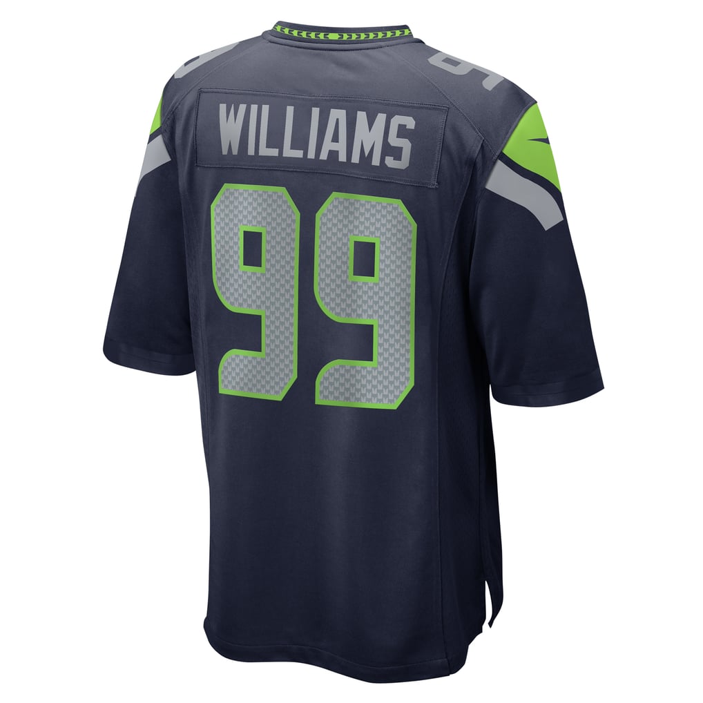 Men's Seattle Seahawks Leonard Williams Nike  College Navy  Game Jersey - Image 4