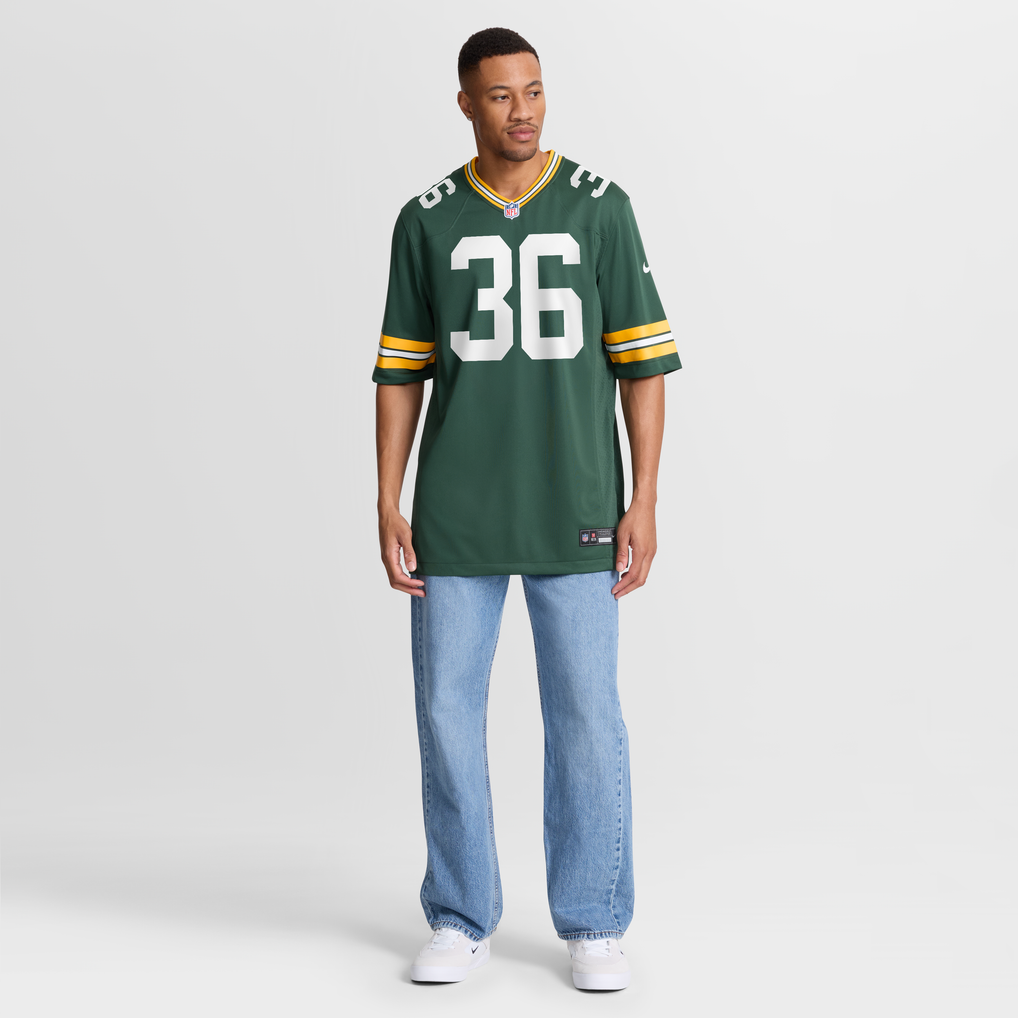 Men's Green Bay Packers LeRoy Butler Nike Green Retired Player Game Jersey - Image 8