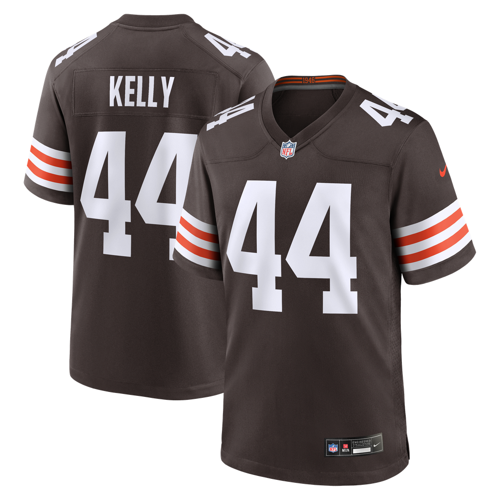 Men's Cleveland Browns Leroy Kelly Nike Brown Game Retired Player Jersey - Image 2