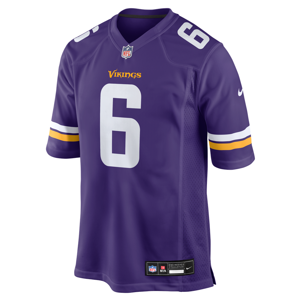 Men's Minnesota Vikings Lewis Cine Nike Purple Game Player Jersey - Image 3