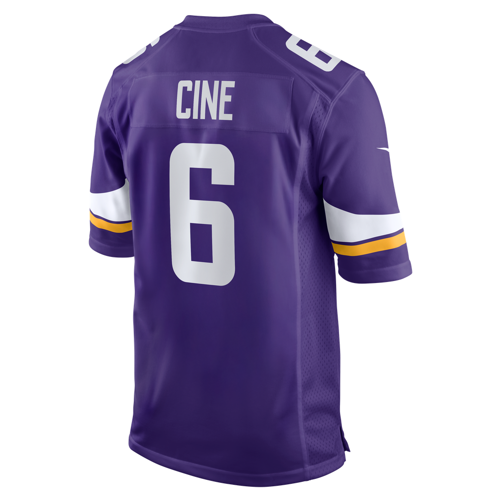 Men's Minnesota Vikings Lewis Cine Nike Purple Game Player Jersey - Image 4