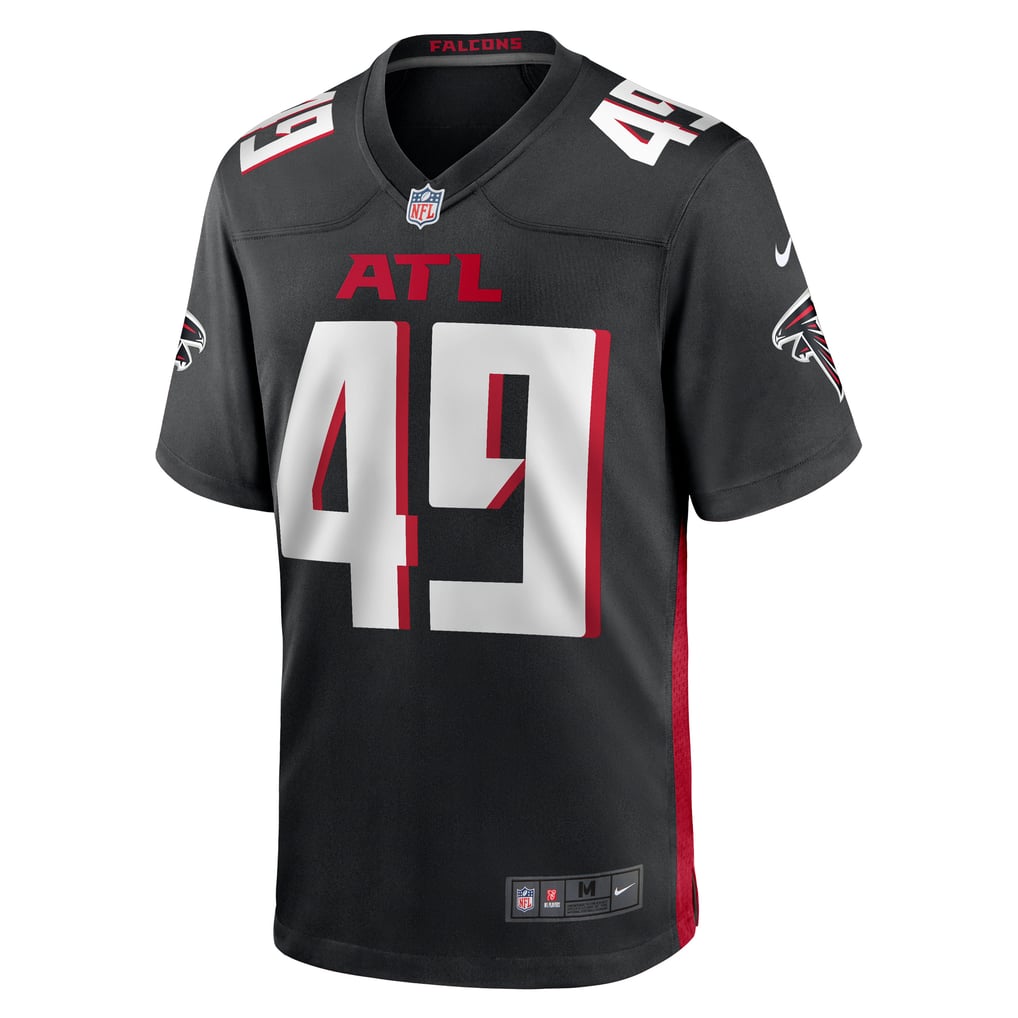 Men's Atlanta Falcons Liam McCullough Nike Black Team Game Jersey