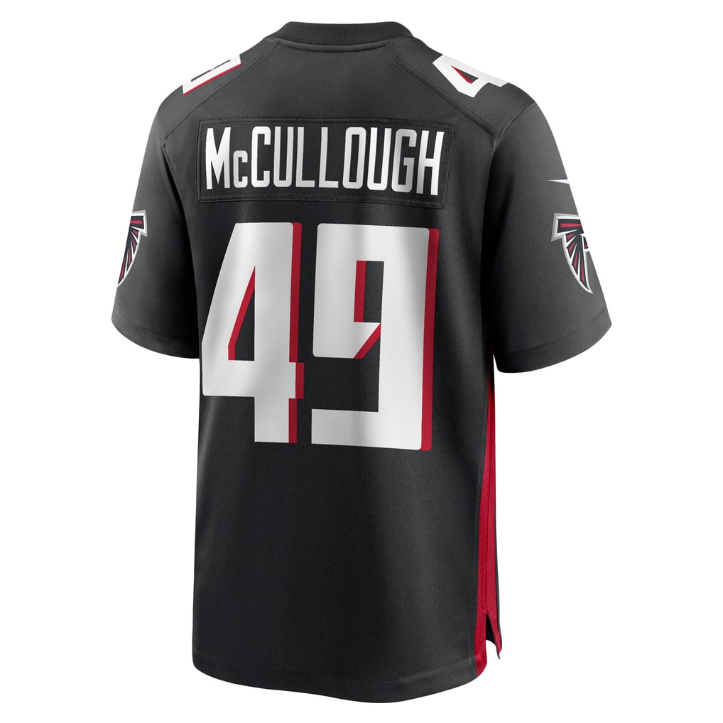 Men's Atlanta Falcons Liam McCullough Nike Black Team Game Jersey