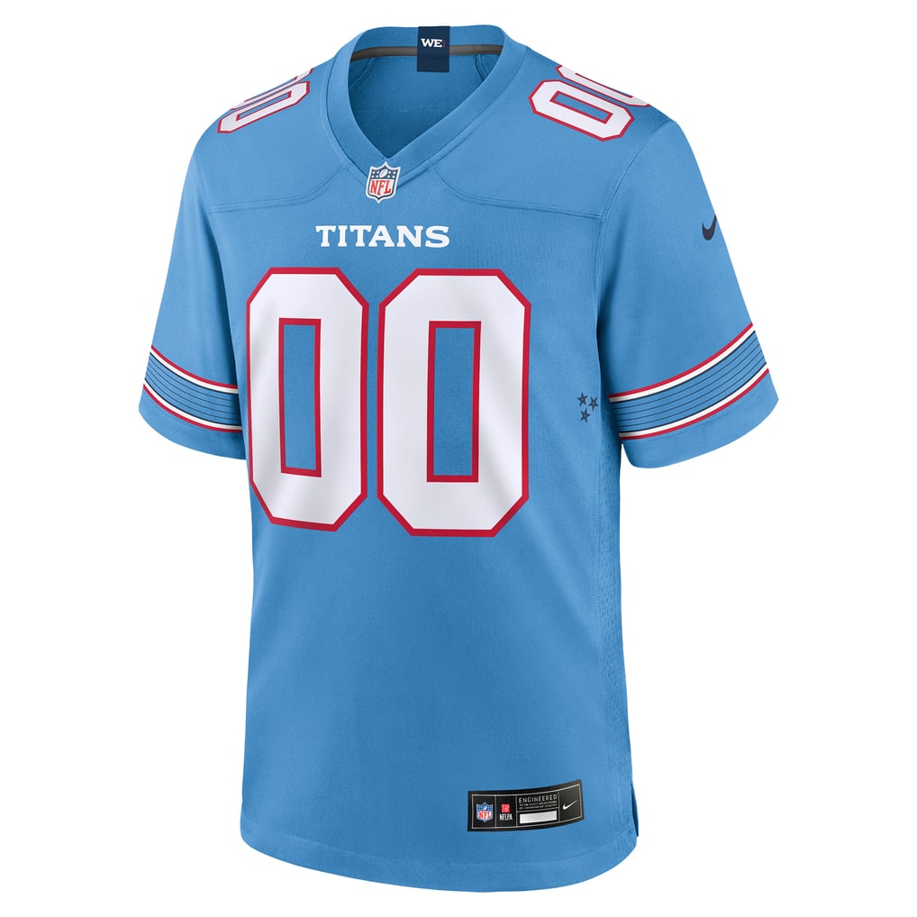 Men's Tennessee Titans Nike Light Blue Game Custom Jersey - Image 3