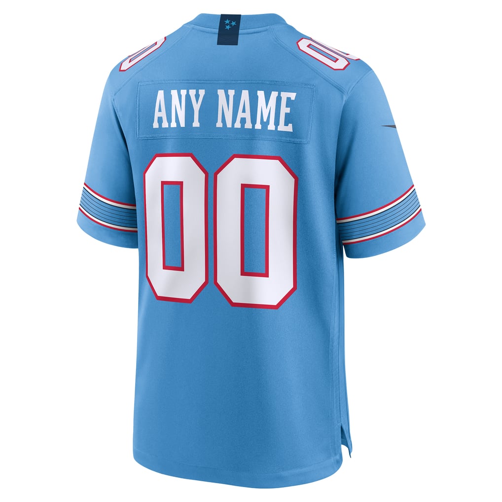 Men's Tennessee Titans Nike Light Blue Game Custom Jersey - Image 4