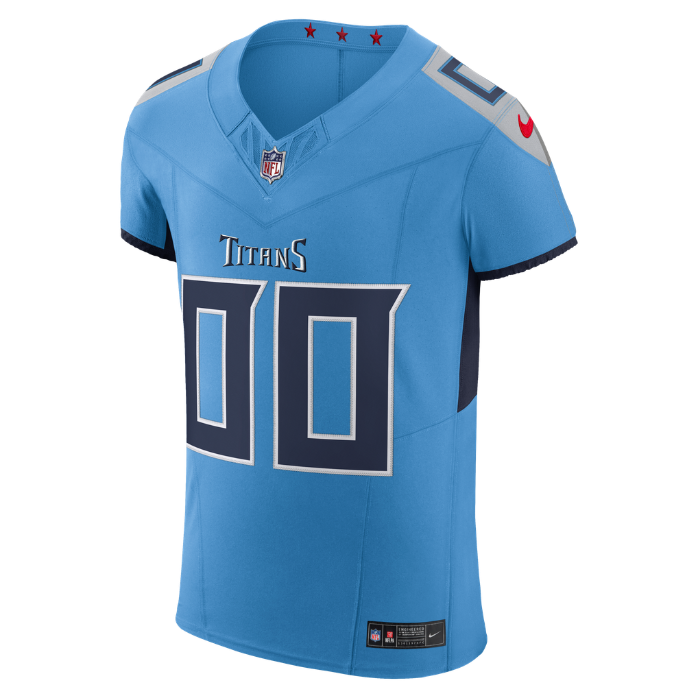 Men's Tennessee Titans Nike Light Blue Team Vapor F.U.S.E. Elite Custom Jersey - Image 3