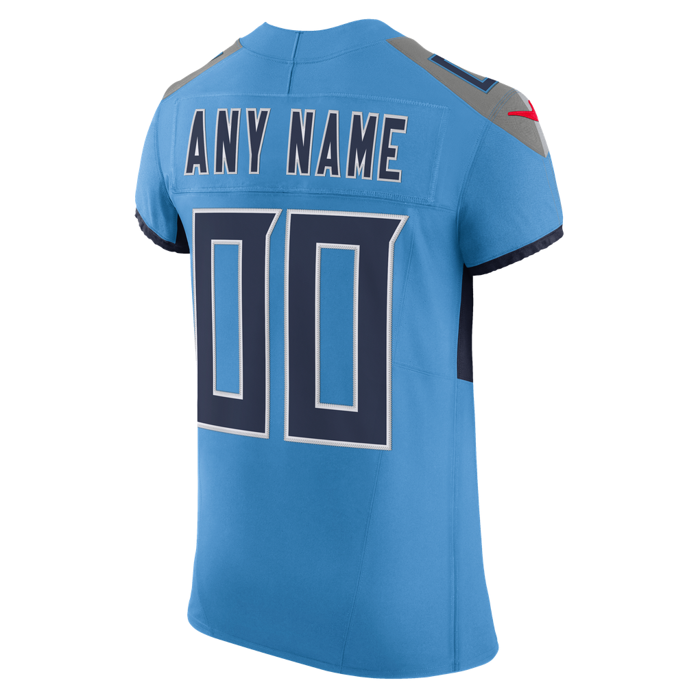 Men's Tennessee Titans Nike Light Blue Team Vapor F.U.S.E. Elite Custom Jersey - Image 4