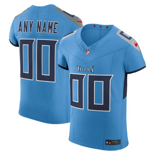 Men's Tennessee Titans Nike Light Blue Team Vapor F.U.S.E. Elite Custom Jersey - Image 1