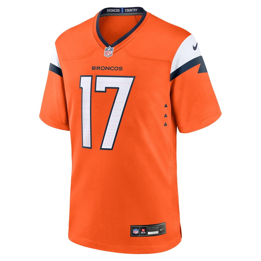Men's Denver Broncos Lil'Jordan Humphrey Nike  Orange Team Game Jersey - Image 3